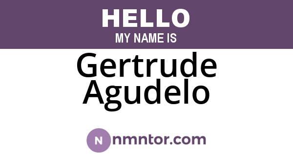 Gertrude Agudelo