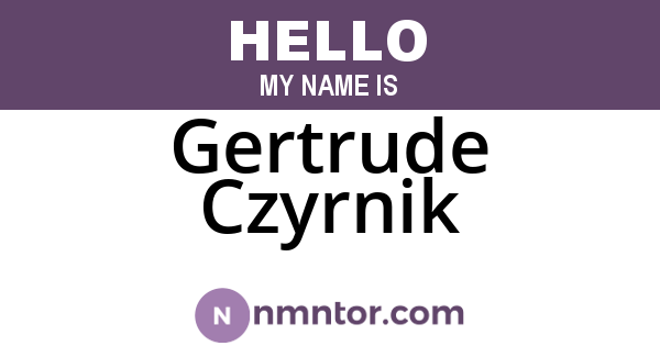 Gertrude Czyrnik