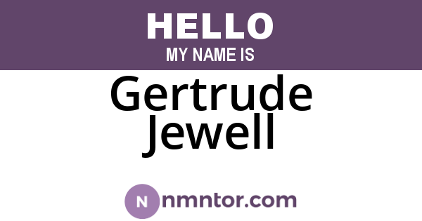 Gertrude Jewell