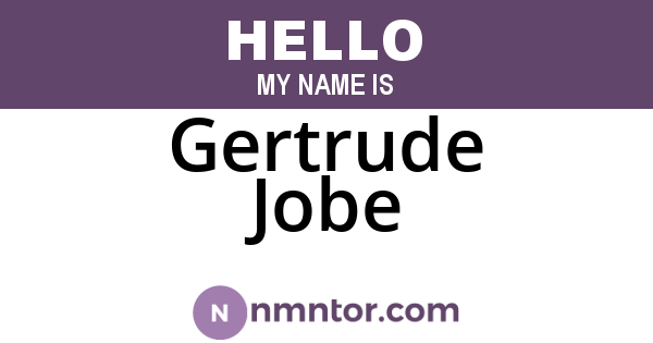 Gertrude Jobe
