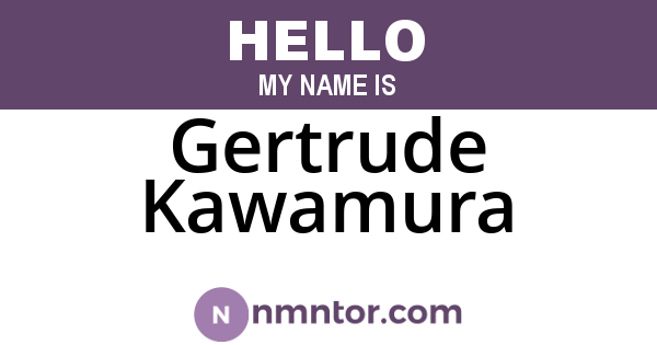 Gertrude Kawamura