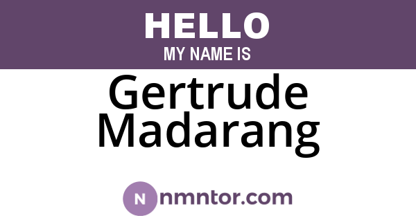 Gertrude Madarang
