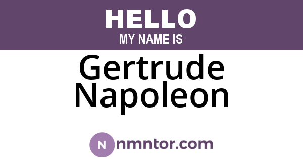 Gertrude Napoleon