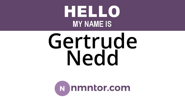 Gertrude Nedd