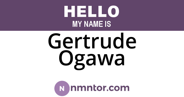 Gertrude Ogawa