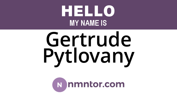 Gertrude Pytlovany