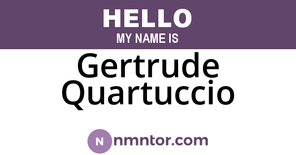 Gertrude Quartuccio