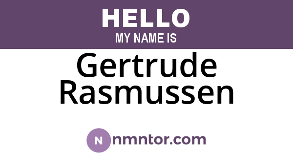 Gertrude Rasmussen
