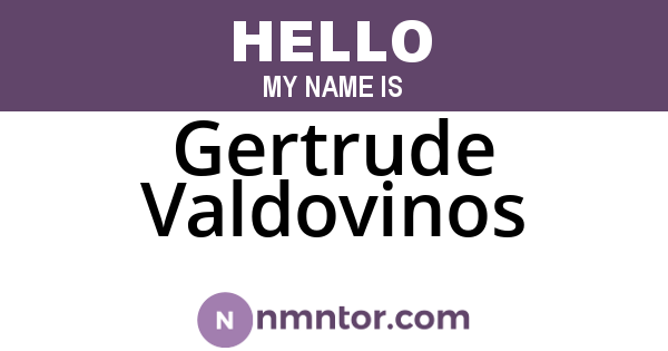 Gertrude Valdovinos