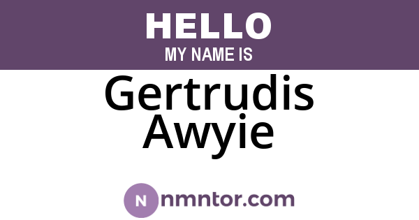 Gertrudis Awyie