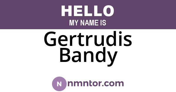 Gertrudis Bandy
