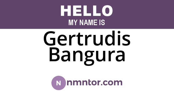 Gertrudis Bangura