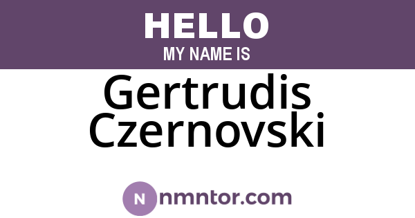 Gertrudis Czernovski