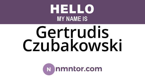 Gertrudis Czubakowski
