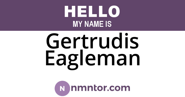 Gertrudis Eagleman