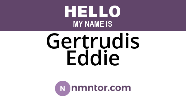 Gertrudis Eddie