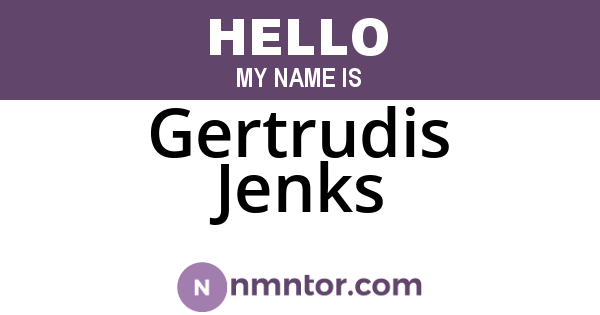 Gertrudis Jenks