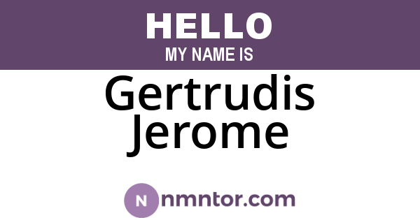 Gertrudis Jerome