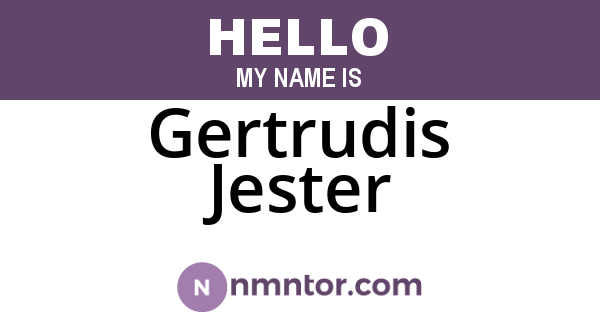 Gertrudis Jester