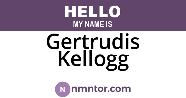 Gertrudis Kellogg