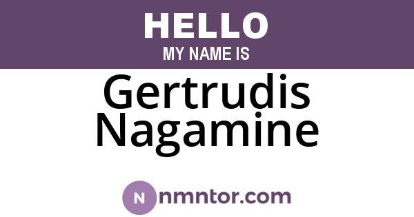 Gertrudis Nagamine