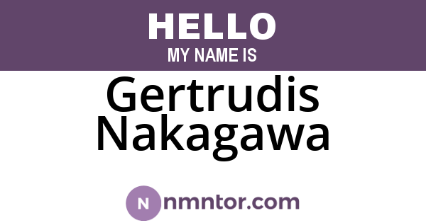 Gertrudis Nakagawa