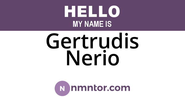 Gertrudis Nerio