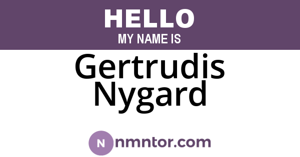 Gertrudis Nygard