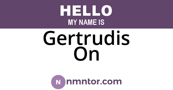 Gertrudis On