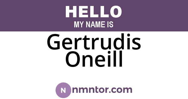 Gertrudis Oneill