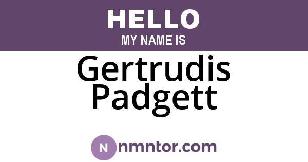 Gertrudis Padgett