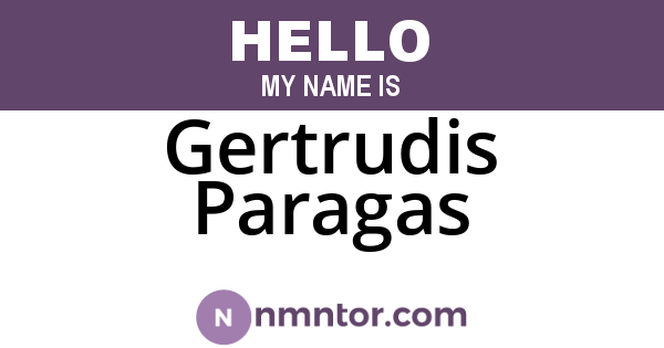 Gertrudis Paragas