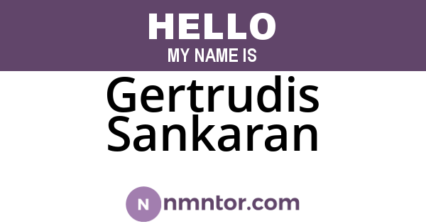 Gertrudis Sankaran