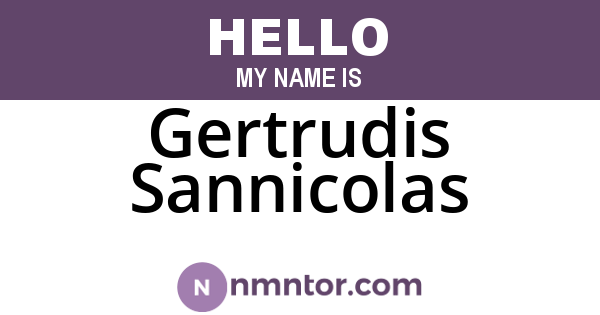 Gertrudis Sannicolas