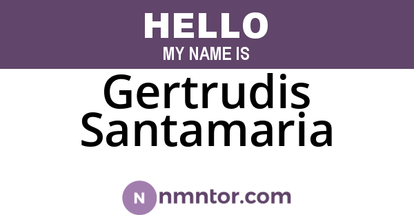 Gertrudis Santamaria