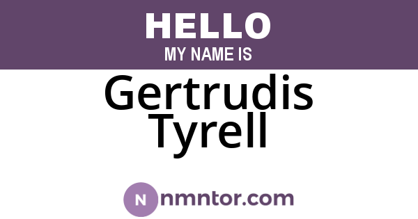 Gertrudis Tyrell