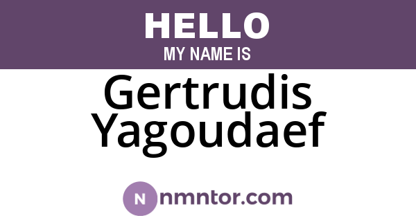 Gertrudis Yagoudaef