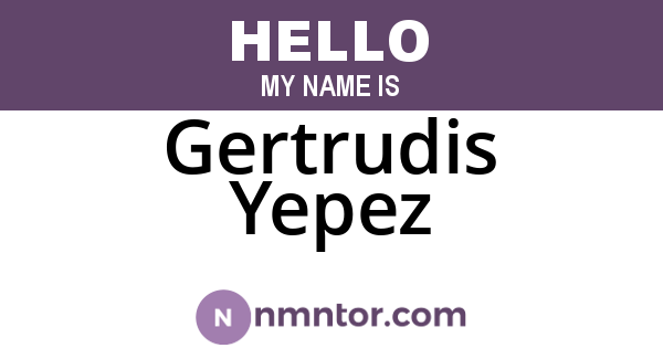 Gertrudis Yepez