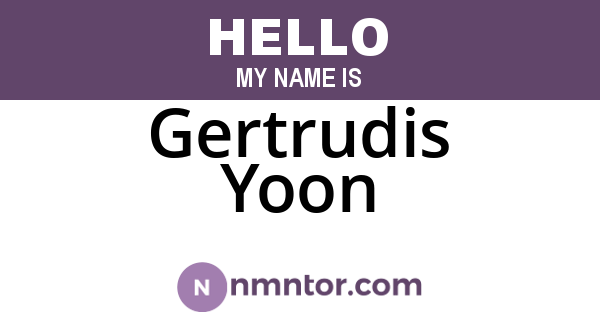 Gertrudis Yoon