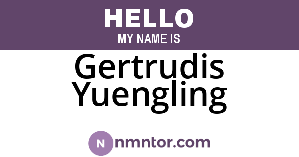 Gertrudis Yuengling