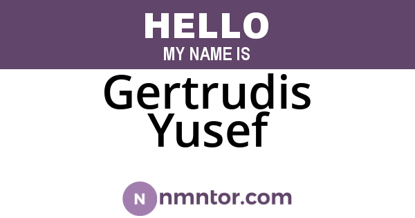 Gertrudis Yusef