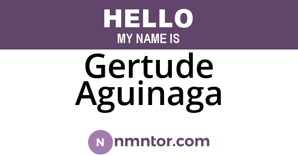 Gertude Aguinaga