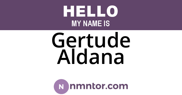 Gertude Aldana