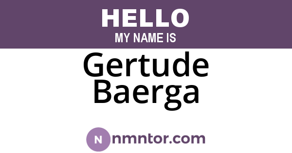 Gertude Baerga