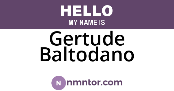 Gertude Baltodano