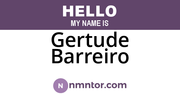 Gertude Barreiro
