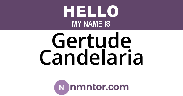 Gertude Candelaria