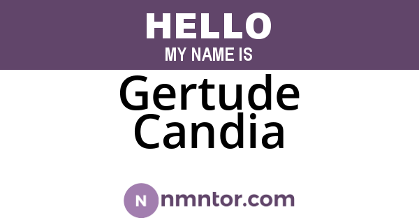 Gertude Candia