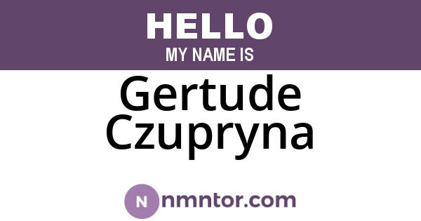 Gertude Czupryna