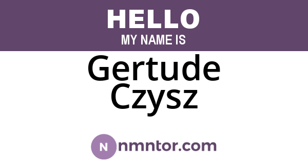 Gertude Czysz